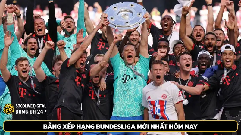 Bảng xếp hạng Bundesliga mới nhất hôm nay